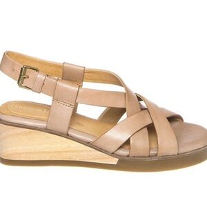 Bussola BRAND NEW IN BOX massa sandal wedge HC Vitello Doeskin size 39.